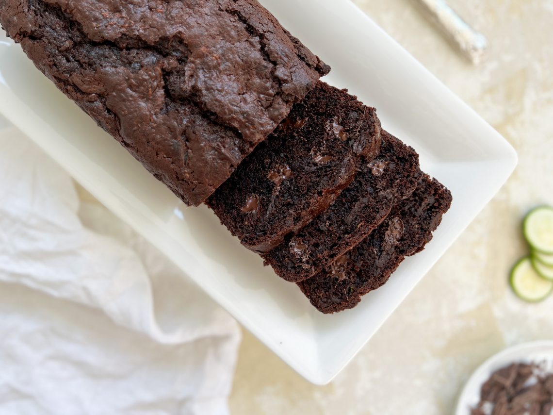 Photograph of Dark Chocolate and Courgette Loaf