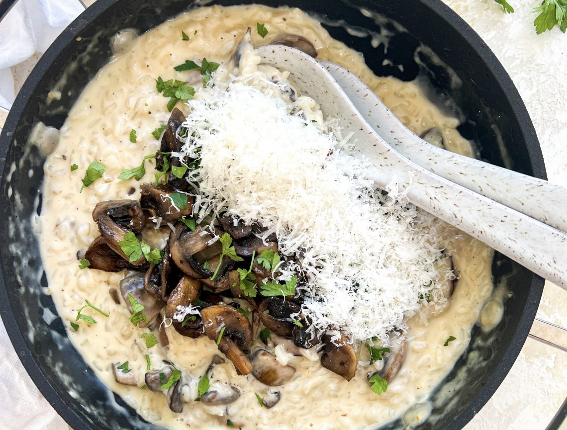 Photograph of Garlic Mushroom Risotto