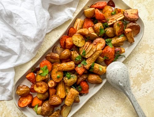 Photograph of Oven Roasted Winter Vegetables