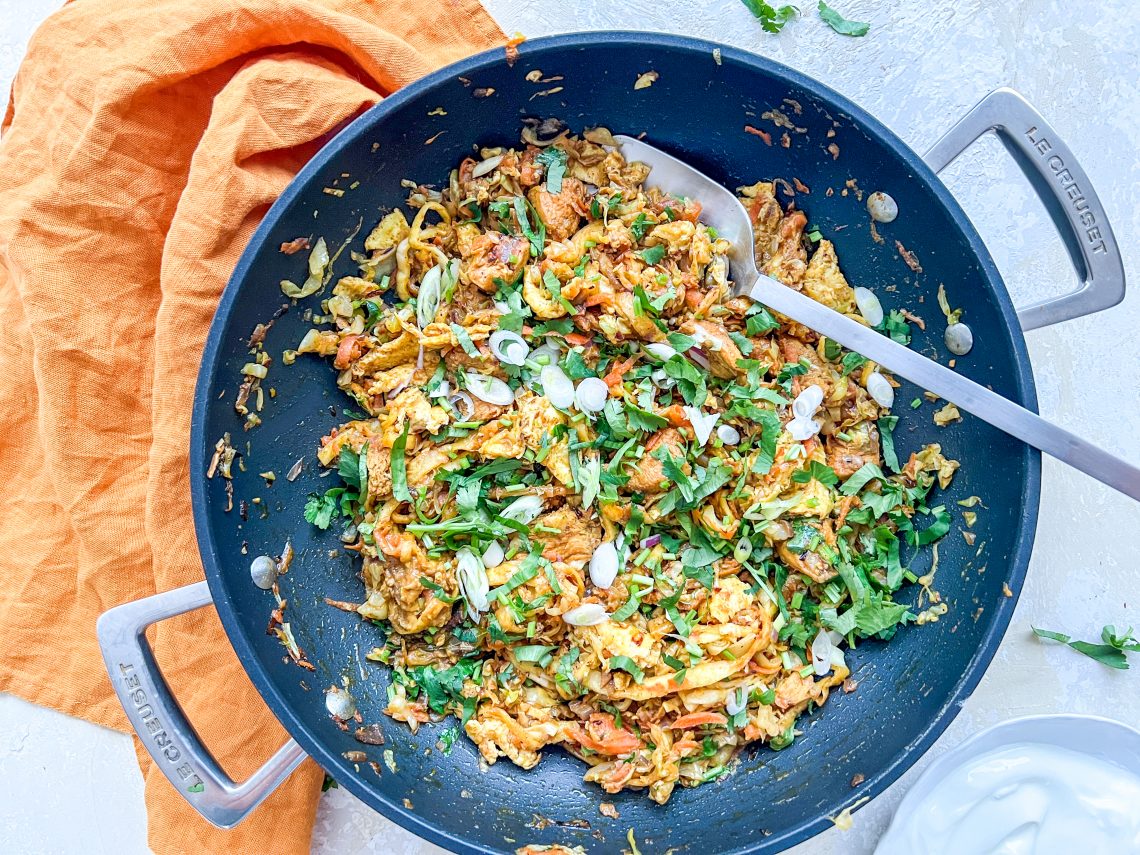 Photograph of Kothu with Chicken Curry