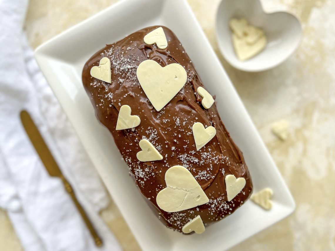 Photograph of Mocha Drizzle Cake with Salted Milk Chocolate Ganache - 'Marry Me' Cake