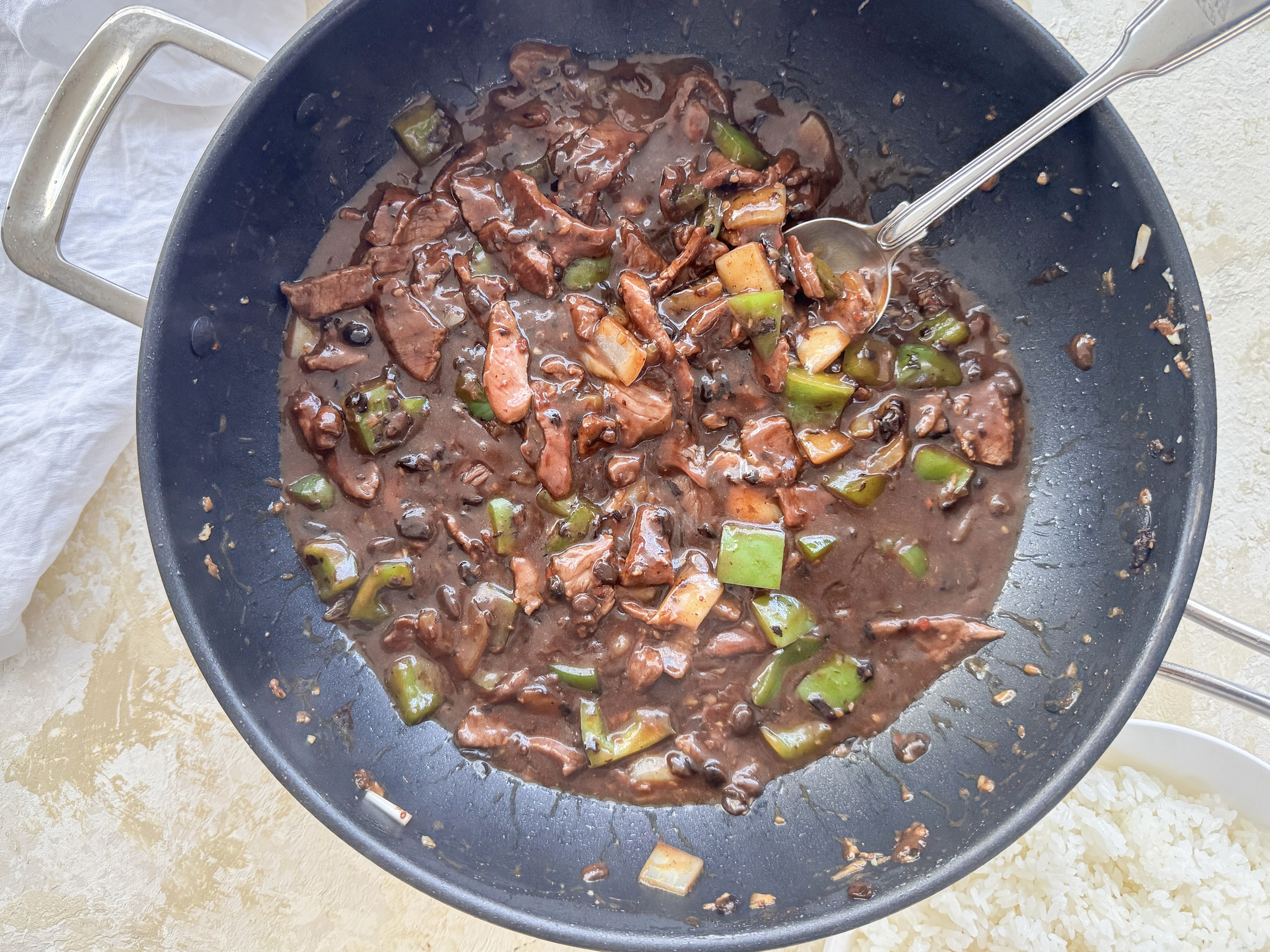 Photograph of Beef in Black Bean Sauce