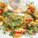 Photograph of One-pot Thai Roast Chicken, New Potatoes and Green Beans with a Red Curry and Peanut Gravy
