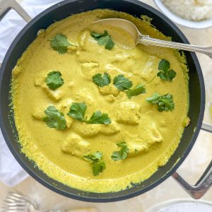 Photograph of Brendan Pang's Coconut Salmon Curry