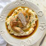 Photograph of Chilli Chicken Supremes with Mashed Potato Skordalia