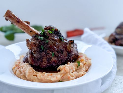 Photograph of Raymond Blanc's Lamb Shanks